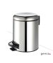 Χαρτοδοχείο Επιδαπέδιο 5l soft-close Geesa Inox Chrome 645-100