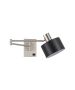 SE21-NM-52-MS1 ADEPT WALL LAMP Nickel Matt Wall lamp with Switcher and Black Metal Shade+ HOMELIGHTING 77-8375