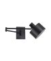 SE21-BL-52-MS1 ADEPT WALL LAMP Black Wall Lamp with Switcher and Black Metal Shade+ HOMELIGHTING 77-8383