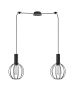 SE21-BL-4-BL2-GR2 ADEPT TUBE Black Pendant Black Metal Grid+ HOMELIGHTING 77-8536
