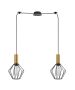 SE21-GM-4-BL2-GR1 ADEPT TUBE Gold Matt Pendant Black Metal Grid+ HOMELIGHTING 77-8620