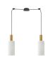 SE21-GM-4-BL2-GL3 ADEPT TUBE Gold Matt Pendant White Glass+ HOMELIGHTING 77-8655
