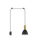 SE21-GM-4-NM1W-MS2 ADEPT TUBE Gold Matt Wall Lamp Black Metal Shade+ HOMELIGHTING 77-8830