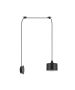SE21-BL-B10-BL1W ADEPT PENDANT Black Metal Shade Lamp+ HOMELIGHTING 77-9035