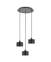SE21-BL-B10-3BL-MS1 ADEPT PENDANT Black Metal Shade + HOMELIGHTING 77-9039