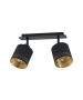 Φωτιστικό Σποτ Δίφωτο 33,50 εκ. Ø12 εκ. 2*Ε27 Μαύρο -Χρυσό Eglo Esteperra 99277