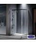 Καμπίνα ντουζιέρας Γωνιακής Εισόδου Corner Entry 120x90 (117-119 x 87-89 εκ.), Devon Flow Clean Glass Chrome CF12090C-100
