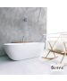 Μπανιέρα Solid Surface Ελεύθερης Τοποθέτησης CUSCO Freestanding 165x85, Sirene White Matt CUS16585-301