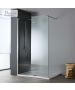 Διαχωριστικό κρύσταλλο ντουζιέρας IWIS Walk-in 70 ρυθμιζόμενo από 66 έως 68εκ., Devon Clean Glass PVD AISI304 Brushed IW70C-111