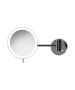 Καθρέπτης Μεγεθυντικός Ø20cm IP44 5w Led 12V Μεγένθυση x3 Sanco Brushed Gun Metal MRLED-705-AB23