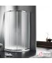 Ημικυκλική καμπίνα ντουζιέρας QUADRANT 80 (77-79εκ.), Starlet Fabric Chrome QS80F-100