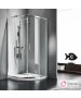 Ημικυκλική καμπίνα ντουζιέρας QUADRANT 80 (77-79εκ.), Starlet Clear Chrome QS80T-100