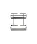 Sanco Shower Baskets Διπλή παραλ/μη Θήκη PVD gun metal βουρτσιστό 00004-PVD-05BR