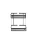 Sanco Shower Baskets Διπλή παραλ/μη Θήκη Μαύρο ματ 00004-Μ116