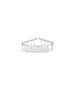 Sanco Shower Baskets Γωνιακή Θήκη PVD νίκελ ατσάλι 00008-PVD-11BR
