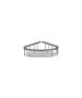 Sanco Shower Baskets Γωνιακή Θήκη Ανθρακί ανάγλυφο 00008-Μ118