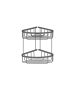 Sanco Shower Baskets Διπλή γωνιακή Θήκη Σκούρο γραφίτη 00009-122
