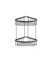 Sanco Shower Baskets Διπλή γωνιακή Θήκη Μαύρο ματ 00009-Μ116
