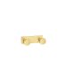 Sanco Bath Robe Hook & Door Stop Διπλό Άγκιστρο PVD χρυσό ορείχαλκο βουρτσιστό 00682-PVD-02BR
