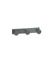 Sanco Bath Robe Hook & Door Stop Τριπλό Άγκιστρο Ανθρακί ανάγλυφο 00683-Μ118