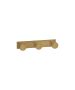Sanco Bath Robe Hook & Door Stop Τριπλό Άγκιστρο Μπρονζέ ματ 00683-Μ25