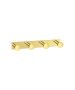 Sanco Bath Robe Hook & Door Stop Τετραπλό άγκιστρο PVD χρυσό ορείχαλκο γυαλιστερό 00684-PVD-02PL