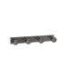 Sanco Bath Robe Hook & Door Stop Τετραπλό άγκιστρο PVD gun metal γυαλιστερό 00684-PVD-05PL