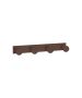 Sanco Bath Robe Hook & Door Stop Τετραπλό άγκιστρο Wenge ανάγλυφο 00684-Α75