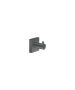 Sanco Iconic Single Bath Robe Hook Ανθρακί ανάγλυφο 26728-Μ118