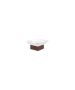 Sanco Bathroom Set Επικαθήμενη Σαπουνοθήκη Wenge ανάγλυφο 90255-Α75