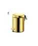 Sanco Waste Bins Χαρτοδοχείο 5 lt Soft Close (AISI 304) PVD χρυσό ορείχαλκο γυαλιστερό 90605-PVD-02PL