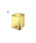 Sanco Waste Bins Χαρτοδοχείο 5lt PVD χρυσό ορείχαλκο γυαλιστερό 90677-PVD-02PL