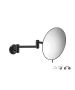 Sanco Cosmetic mirrors Μεγεθυντικός καθρέπτης x3 (Διπλό βραχίονα) Μαύρο ματ MR-701-Μ116