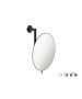 Sanco Cosmetic mirrors Μεγεθυντικός καθρέπτης x5 Μαύρο ματ MR-764-Μ116