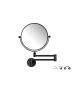 Sanco Cosmetic mirrors Μεγεθυντικός καθρέπτης 2 όψεων x5 (Διπλό βραχίονα) Μαύρο ματ MR-801-Μ116