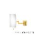 Sanco LED Cosmetic mirrors Μεγεθυντικός καθρέπτης x3 με LED PVD χρυσό ορείχαλκο βουρτσιστό MRLED-301-PVD-02BR
