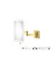 Sanco LED Cosmetic mirrors Μεγεθυντικός καθρέπτης x3 με LED PVD χρυσό ορείχαλκο γυαλιστερό MRLED-301-PVD-02PL