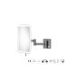 Sanco LED Cosmetic mirrors Μεγεθυντικός καθρέπτης x3 με LED PVD gun metal βουρτσιστό MRLED-301-PVD-05BR