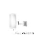 Sanco LED Cosmetic mirrors Μεγεθυντικός καθρέπτης x3 με LED Χρώμιο MRLED-301-Α03