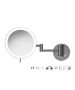 Sanco LED Cosmetic mirrors Μεγεθυντικός καθρέπτης x3 με LED PVD gun metal βουρτσιστό MRLED-701-PVD-05BR