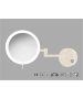Sanco LED Cosmetic mirrors Μεγεθυντικός καθρέπτης x3 με LED Μπεζ ματ MRLED-701-Μ102