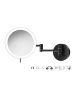 Sanco LED Cosmetic mirrors Μεγεθυντικός καθρέπτης x3 με LED Μαύρο ματ MRLED-701-Μ116