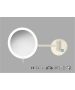 Sanco LED Cosmetic mirrors Μεγεθυντικός καθρέπτης x3 με LED Μπεζ ματ MRLED-705-Μ102