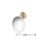 Sanco LED Cosmetic mirrors Μεγεθυντικός καθρέπτης x5 με LED Μόκα ματ MRLED-764-M103