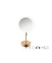 Sanco LED Cosmetic mirrors LED Επικαθήμενος Καθρέπτης μεγεθυντικός x3 PVD θερμό μπρονζέ βουρτσιστό MRLED-903-PVD-01BR