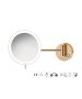 Sanco LED Cosmetic mirrors LED Καθρέπτης μεγεθυντικός x3 usb charging PVD θερμό μπρονζέ βουρτσιστό MRLED-905-PVD-01BR