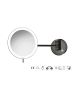 Sanco LED Cosmetic mirrors LED Καθρέπτης μεγεθυντικός x3 usb charging PVD gun metal γυαλιστερό MRLED-905-PVD-05PL
