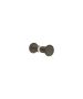 Sanco Glass Door Accessories Διπλό Πόμολο / Άγκιστρο Σκούρο μπρονζέ ματ SET-GL0670-DM25