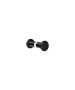 Sanco Glass Door Accessories Διπλό Πόμολο / Άγκιστρο Μαύρο ματ SET-GL0670-Μ116