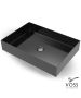 Νιπτήρας Αldo 55x38 voss Inox PVD Black Brushed V1255-411